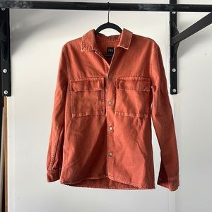 Zara Denim Button Down Shirt Size Small